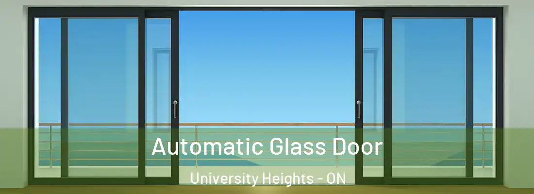  Automatic Glass Door University Heights - ON